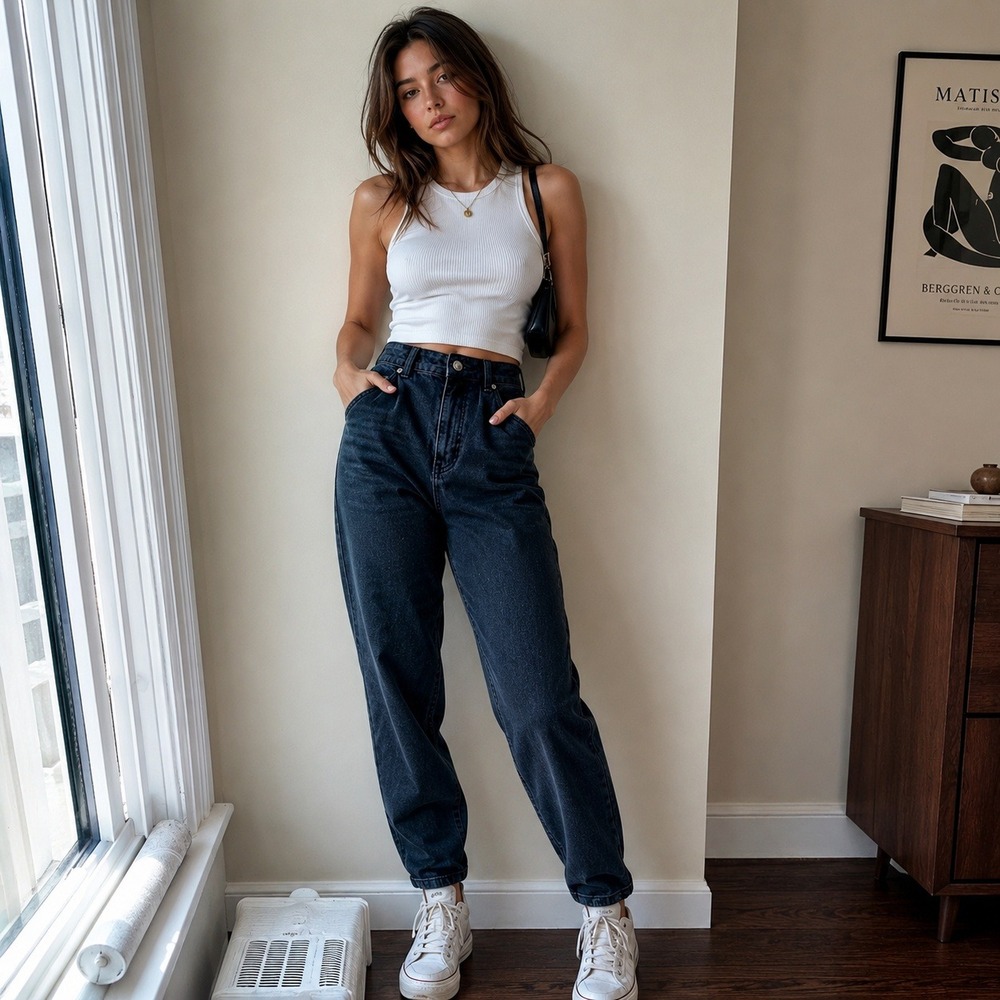 Princess Polly Mom Jeans Black Denim High‎ Rise Size 6 Retro 90s Streetwear
